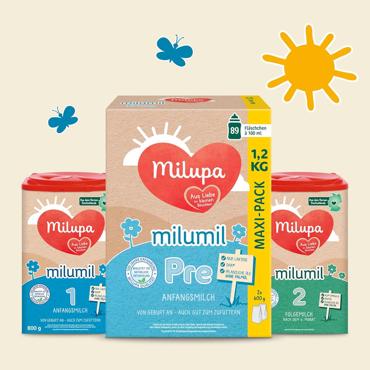 Milupa Milumil Pre, Lapte praf pentru bebeluși - Cu nutrienți importanți și fără ulei de palmier - 800 g Naty Shop