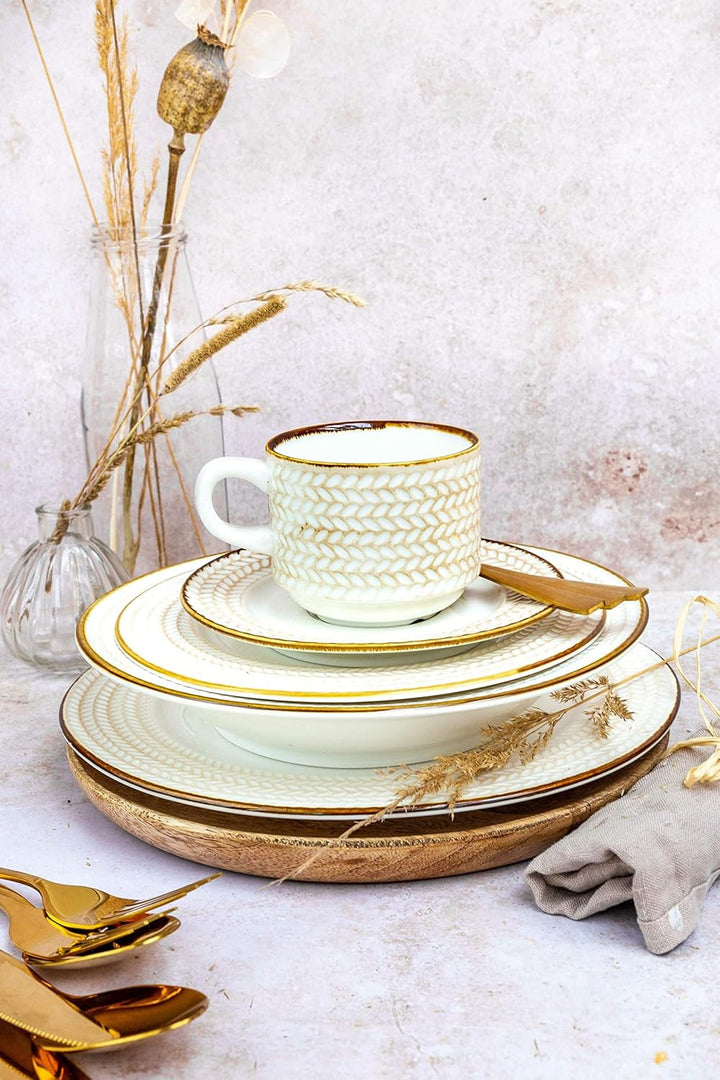MÄSER 931941 Seria Prospero, serviciu de cafea modern din 12 piese (4 persoane) în stil vintage Seturi vesela masa Naty Shop
