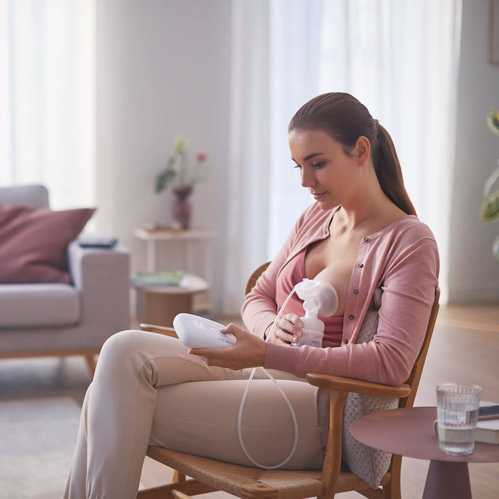 Pompă de sân electronică individuală Philips Avent - cu tehnologie Natural Motion, pernă confortabilă din silicon Accesorii Hrana si Alaptare Bebe Naty Shop