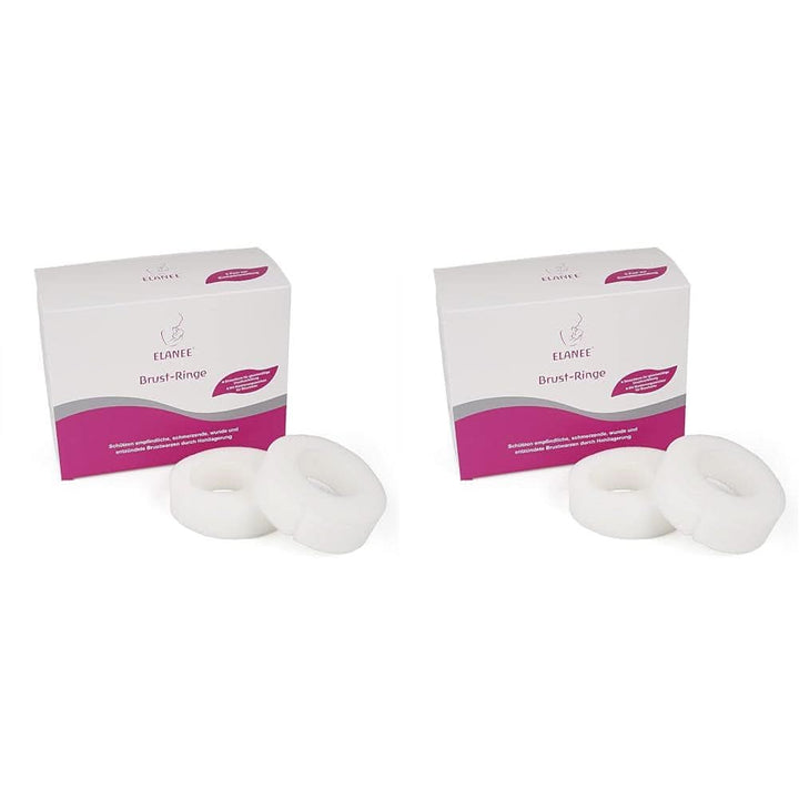 ELANEE Brust-Ringe, Schutz Der Brustwarze Bh-Kontakt Durch Hohllagerung, Ideal Bei Wunden, Entzündeten Brustwarzen Durch Stillen, 10 Stück (222-00) Accesorii Hrana si Alaptare Bebe Naty Shop 10 Stück (2Er Pack)
