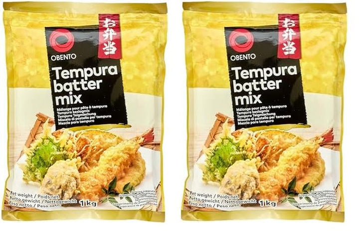 Tempura Batter Mix Tempura Back-Frittiermischung, 500 Gramm Amestec pentru copt si gatit Naty Shop 1 Kg (2Er Pack)