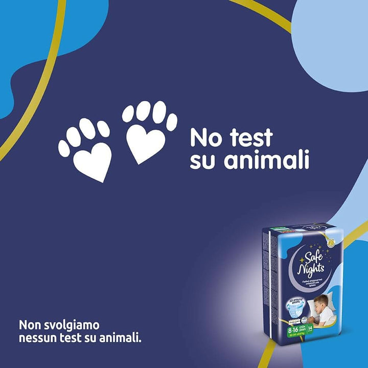 Safe Nights Boy, scutece pentru noapte, diverse marimi Mama si Copilul Naty Shop