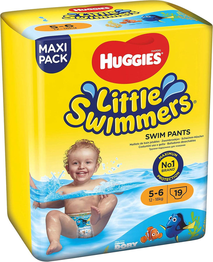 Huggies Little Swimmers Mărimea 5-6, pachet mare de 19 bucăți Mama si Copilul Naty Shop