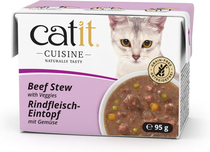 Catit Cuisine - Hrană umedă premium pentru pisici - Pateu cu ton și sardine, Hrană completă, 95G, Fără cereale, Conținut ridicat de pește