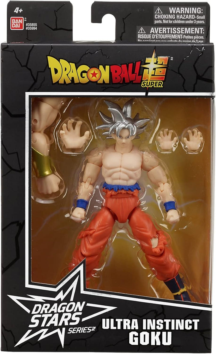 BANDAI - Dragon Ball Super - Figurina Dragon Stars 17 Cm - Goku Ultra Instinct - Licența oficială Dragon Ball - Figura articulată Goku - Jucărie pentru copii 4+ ani - 35994J Action figures Naty Shop