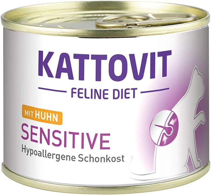 Kattovit Feline Diet Pui sensibil 12X185G