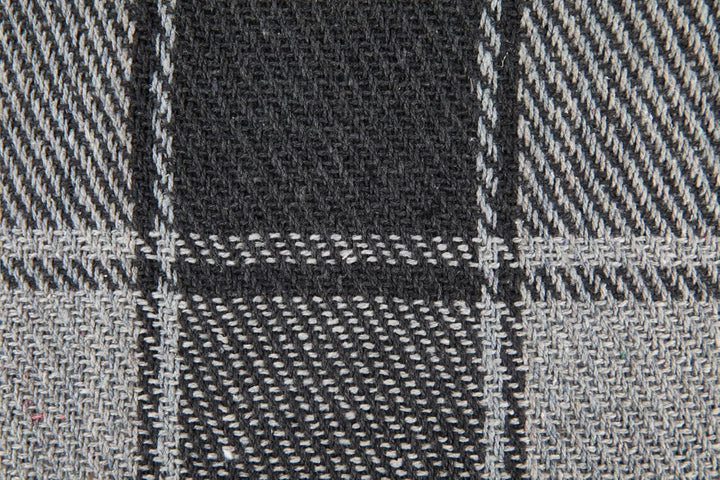 Frisco throw, Bumbac reciclat, Tradițional, Cu carouri, Pentru scaun, canapea, canapea, arunca, pătură, Antracit, 127 X 152 Cm Paturi si Cuverturi Emma Barclay