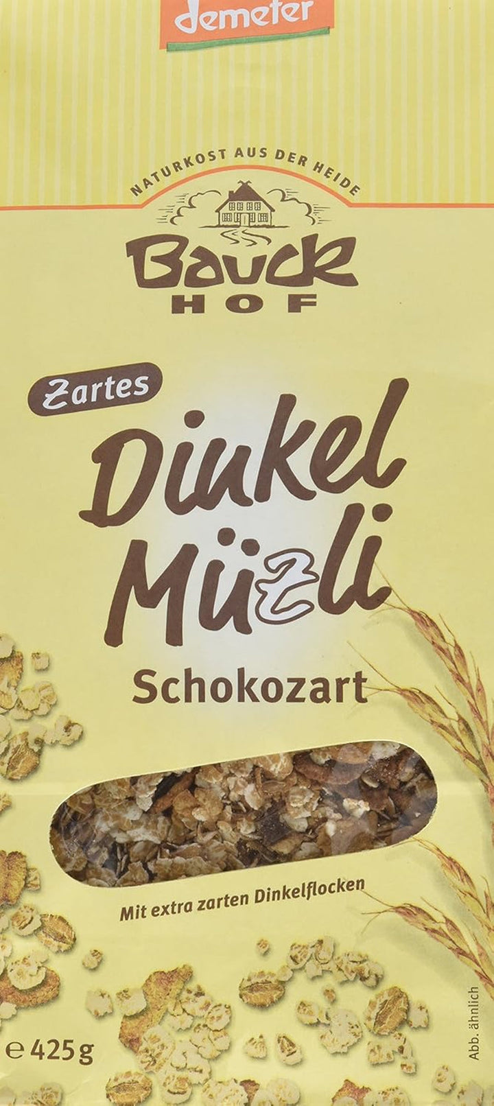 Bauck HOF Dinkelmüsli Schokozart, 425G (1Er Pack) Cereale Naty Shop 850 G (1Er Pack)