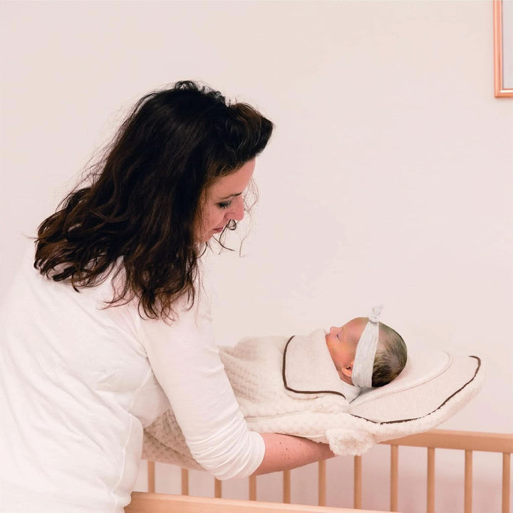 Pernă de alăptare multifuncțională, 4 în 1, Soft Nova, bej, pernă unică: 202 cm, fotoliu, 40 X 75 X 22 cm Accesorii Hrana si Alaptare Bebe Naty Shop