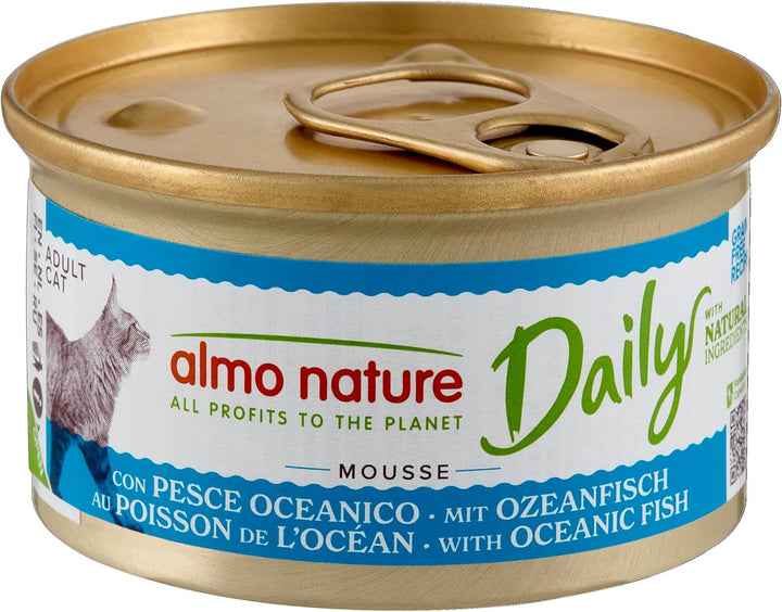 Almo Nature Daily Wet Food pentru pisici adulte Mousse cu somon - conservă 24X85 G