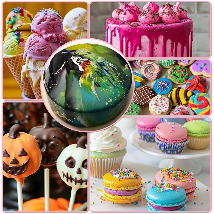 Colorant alimentar liposolubil - 30 ml colorant alimentar concentrat pe bază de ulei pentru ciocolată, set de coloranți alimentari pentru decorarea torturilor, fondant, cremă de unt, copt, meșteșuguri (albastru marin)