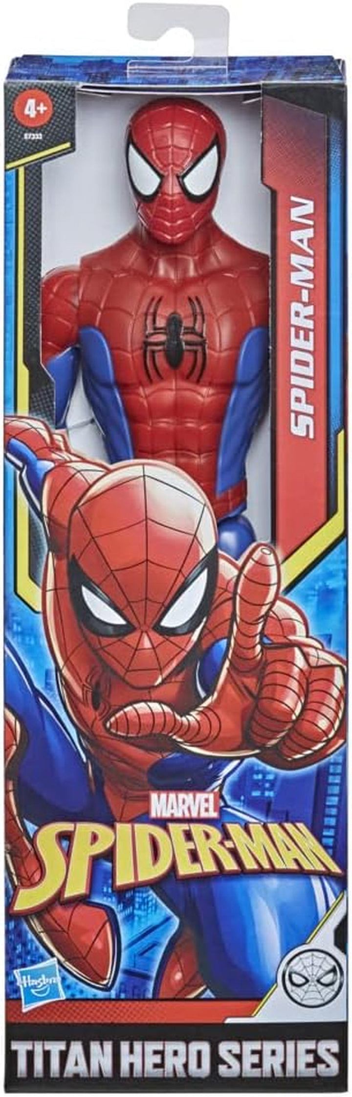 Marvel Titan Hero Series Spider-Man Action Figure, supererou înalt de 30 cm, cu membre mobile, compatibil cu alte jucării Spider-Man, pentru copii de peste 5 ani Action figures Naty Shop