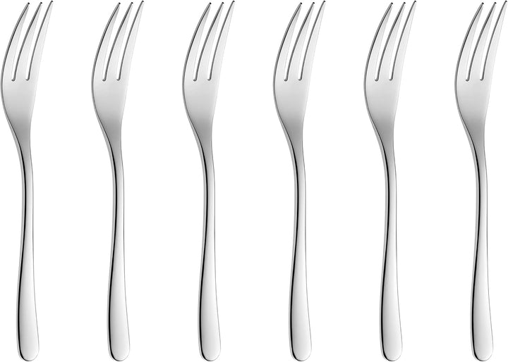 Set de tacâmuri Gerlach Muza strălucitoare, oțel inoxidabil, argint strălucitor, 24 bucati Bucatarie Naty Shop Silberglänzend 6 El. Kuchengabel