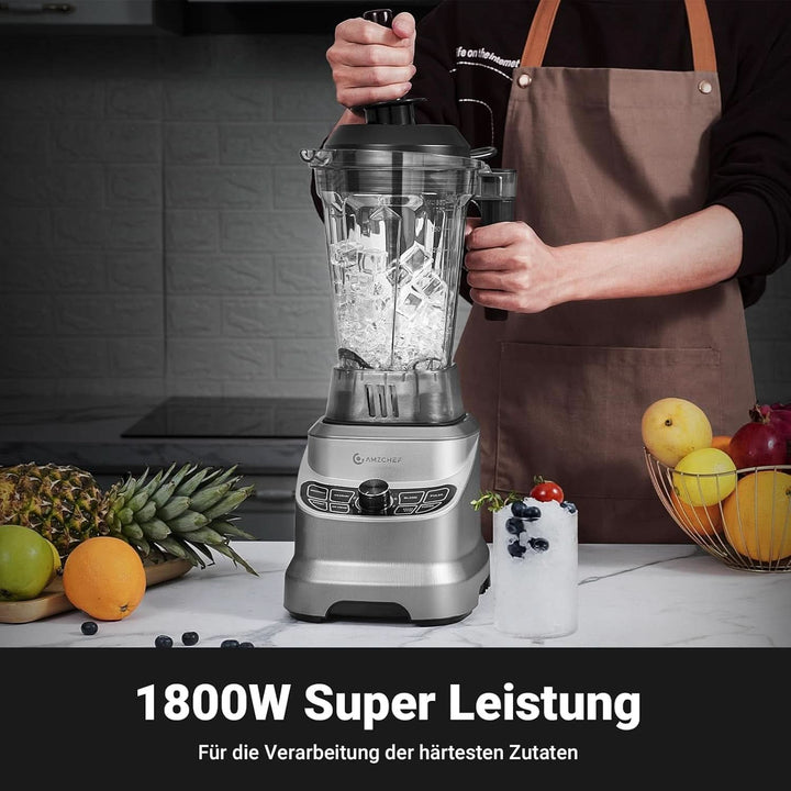 AMZ BOSS Professional Blender cu 8 viteze reglabile | Mixer de 1800W Mama si Copilul Naty Shop