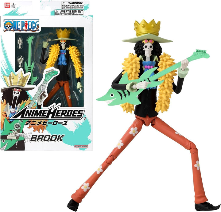 Bandai - Anime Heroes - One Piece Figure - Lorenor Zorro 17 Cm Three Sword Style - Licența oficială One Piece - Movable Manga Figure Zorro 3 Swords - Toy For Children From 4 Years - 37052 Action figures Naty Shop Brook