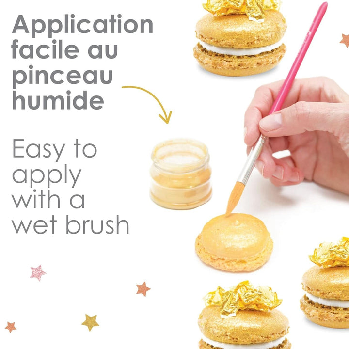 ScrapCooking, Set 3 coloranti alimentari, Auriu, Roz-Auriu si Ruby, nuante metalice, 3 x 5 grame Naty Shop