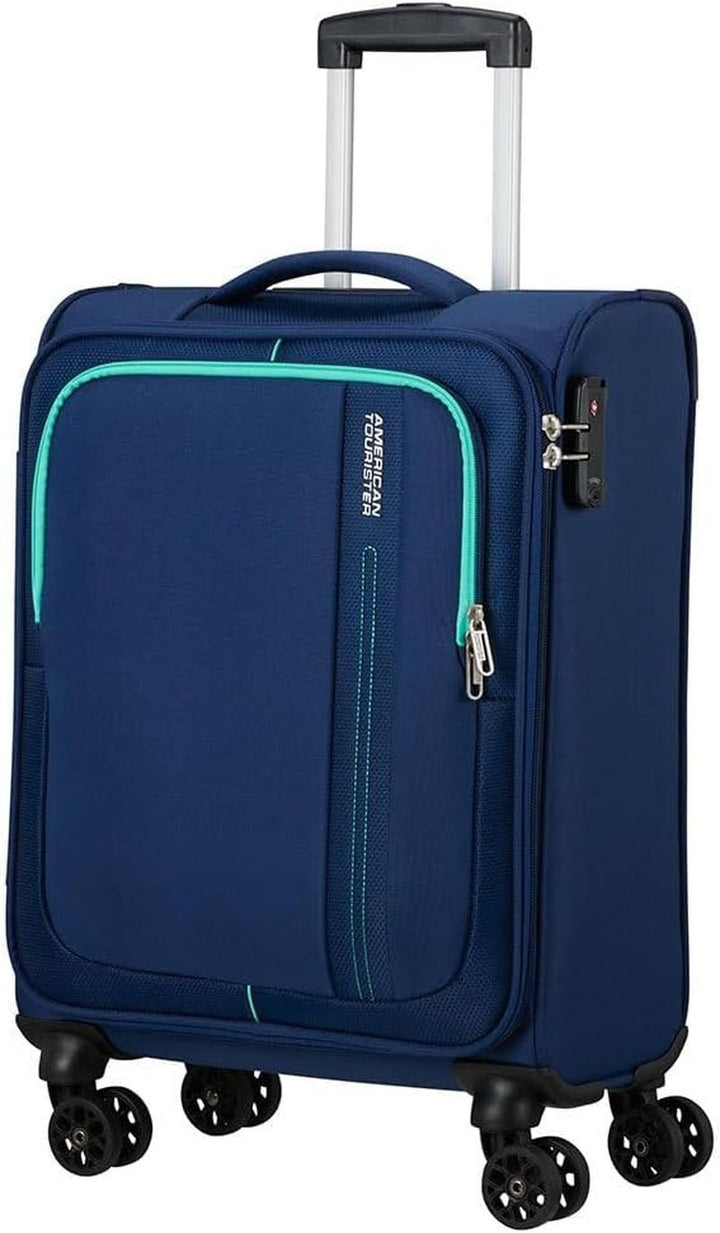 American Tourister Sea Seeker - Upright S, Bagaj de mână, 45 cm, 28L, Gri (Charcoal Grey) Bagaje și echipament de călătorie Naty Shop Albastru (Marina de luptă) Spinner S (55 Cm - 36 L)