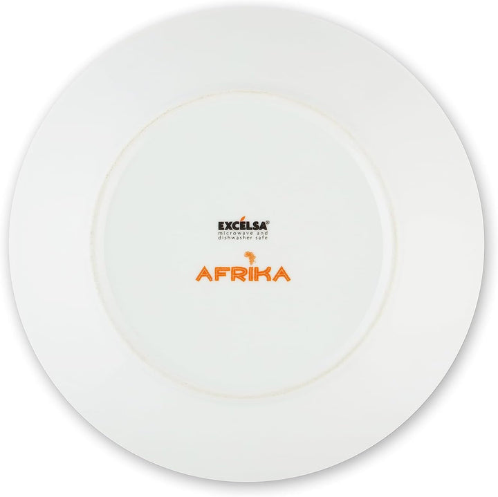 Excelsa Africa serviciu de farfurii 18 piese, porțelan și ceramică, multicolor Naty Shop