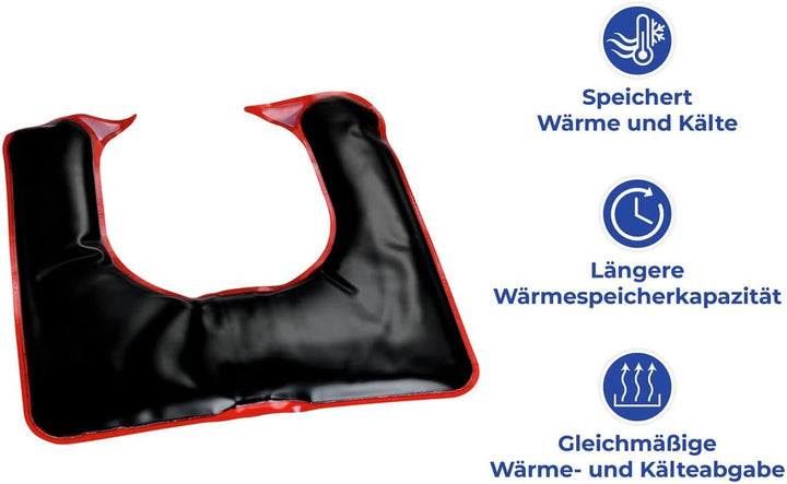 Pernă de gât Maximex Moor, Cuptor cu microunde, Căldură liniștitoare împotriva tensiunii, Potrivire specială, Dimensiuni (L X H X P): 30.5 X 1 X 29 Cm Perne ortopedice cervicale Naty Shop