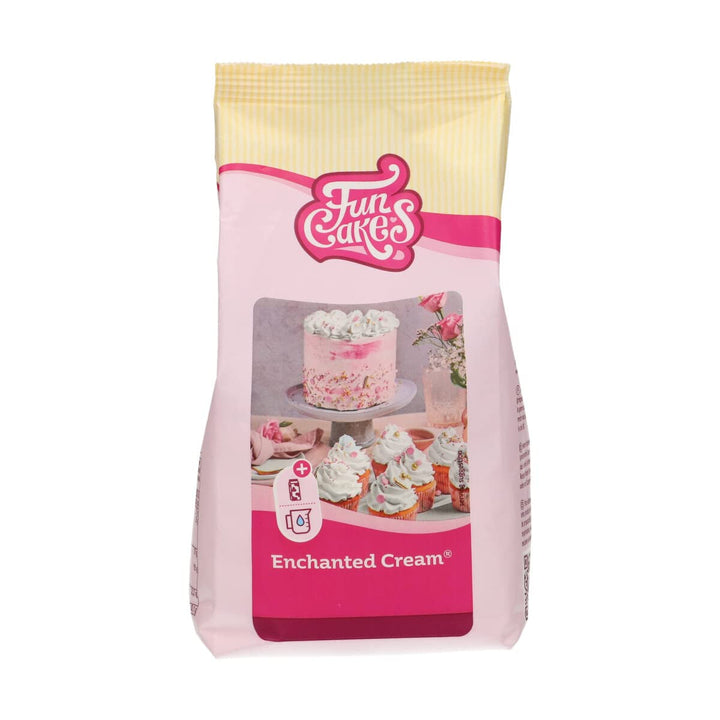 Funcakes Mix Für Enchanted Cream®: Einfach Zu Verwendende, Sehr Leichte Und Flauschige Schneeweiße Creme, Perfekt Zum Füllen Und Abdecken Von Kuchen Oder Als Belag Für Cupcakes, Halal., 900 G Amestec pentru copt si gatit Naty Shop 450 G Vanille
