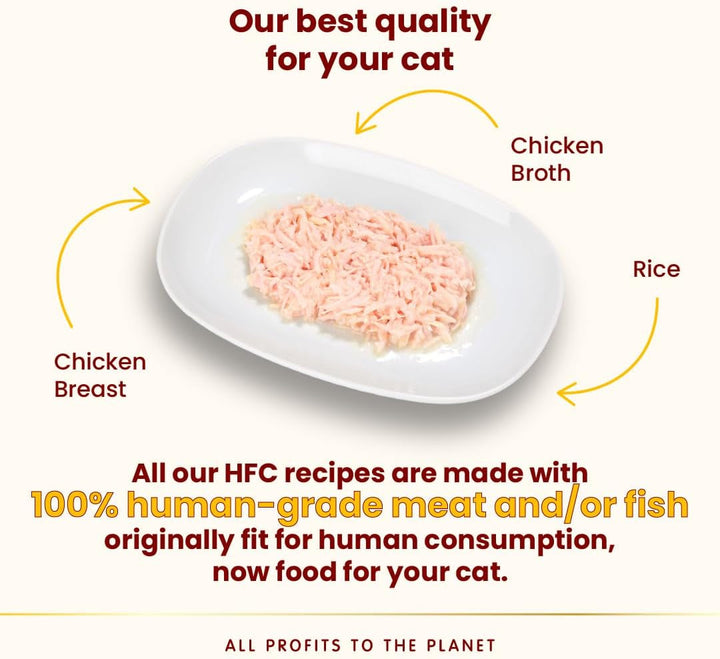 Almo Nature HFC Natural Light Meal - Chicken White - Hrană umedă pentru pisici adulte: 4 cutii a câte 50 g