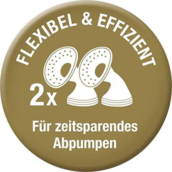 Pompă de sân dublă electrică NUK Nature Sense | Cu baterie, display LCD 2X recipiente pentru lapte matern de 150 ml Accesorii Hrana si Alaptare Bebe Naty Shop