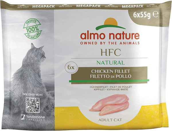 Almo Nature HFC Natural Megapack hrană umedă pentru pisici - file de pui 6Pack (6 X 55G)