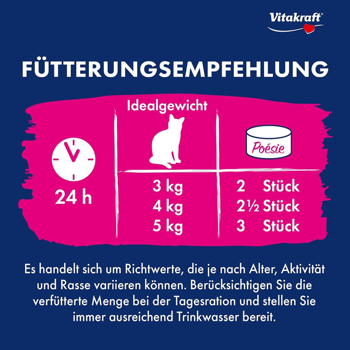 Vitakraft Poésie Mousse, hrană umedă pisică, mousse aeriană, cu carne de vită, fără zahăr adăugat și cereale (12X 85G)