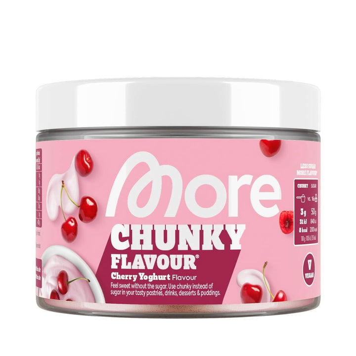 MORE Chunky Flavour, Blueberry Cheesecake, Pudră aromatizantă pentru îndulcire cu inulină și lactază, 150 grame Indulcitori Naty Shop 250 G (1Er Pack) Kirsch-Joghurt
