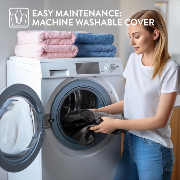 Pat pentru pisici Navaris cu pernă suplimentară - Pernă pentru câini și pisici - Pat pufos pentru câini și pisici - Coș lavabil pentru pisici - Pat pentru pisici, de asemenea, pentru câini de talie mică - Gri