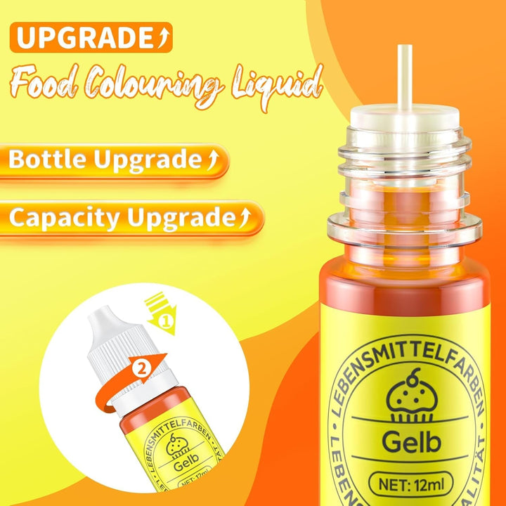 Set coloranti alimentari lichizi 12 x 12 ml Naty Shop