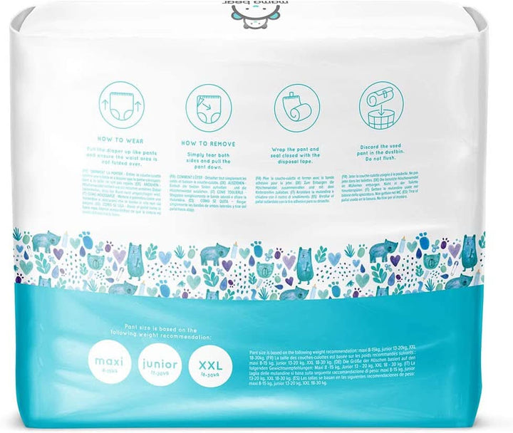 Mama Bear Panty scutece XXL mărimea 6 (18-30 kg), 72 de bucăți (2 pachete de 36) Mama si Copilul Naty Shop