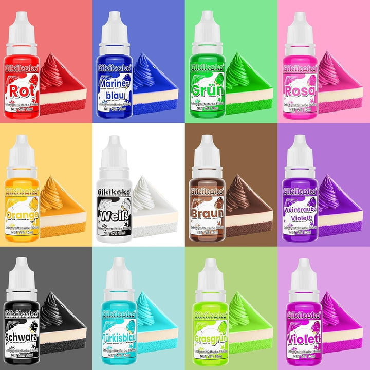 Coloranti alimentari lichizi sau gel, diverse marimi si culori Naty Shop