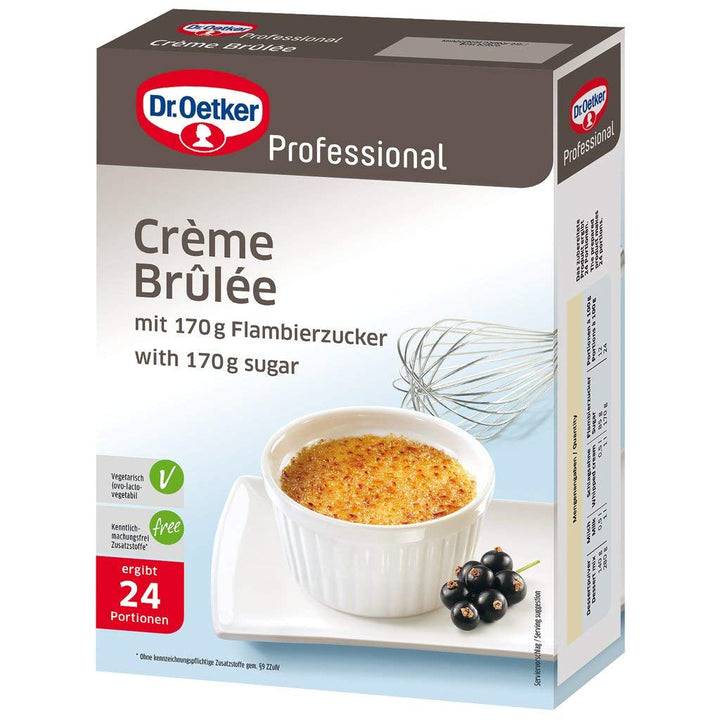 Dr. Oetker Professional Panna Cotta, Dessertpulver in 1,1 Kg Packung Amestec pentru copt si gatit Naty Shop Crème Brûlée