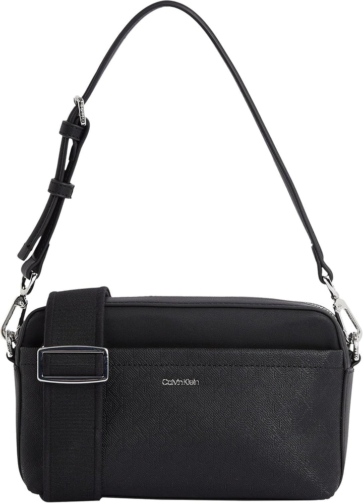 Calvin Klein geantă de umăr pentru femei Must Camera Bag Mono curea de umăr lată, Black (Ck Black), mărime naturală Genti Femei Naty Shop Titlu implicit
