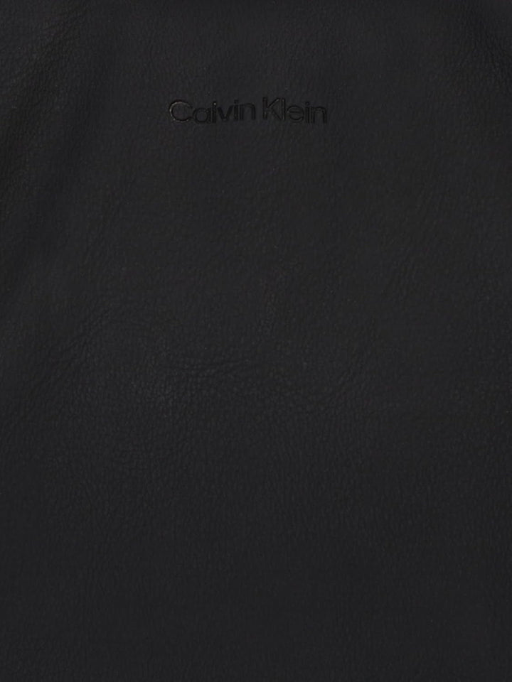 Calvin Klein Ladies Tote Bag Bag Soft Medium Large cu fermoar, Negru (Ck Black), Marime unu Genti Femei Naty Shop