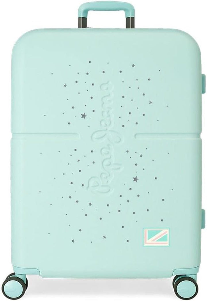 Cărucior de cabină Pepe Jeans Jane, 40 x 55 x 20 cm, negru, 40x55x20 cms, valiză de cabină Bagaje și echipament de călătorie Naty Shop Turcoaz Caz mediu