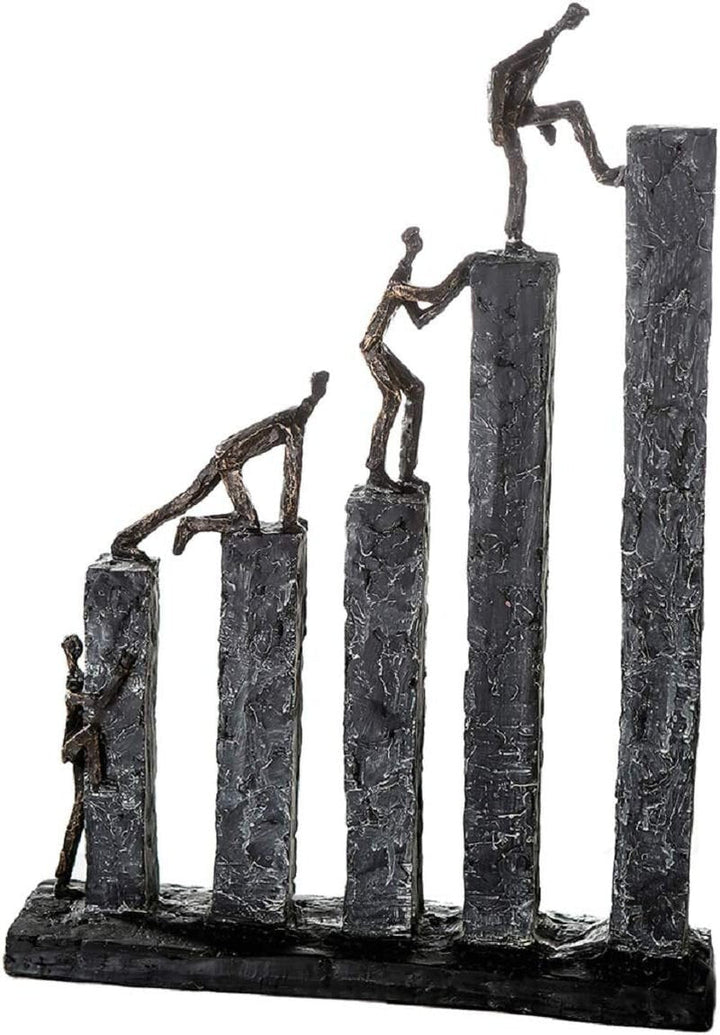 Casablanca sculptură decorativă figurină - Fabricat din rășină sintetică - Model: Patience - Culori: Bronz Negru - Decorativ camera de zi - Înălțime 41 cm Statuete si sculpturi Naty Shop Creștere