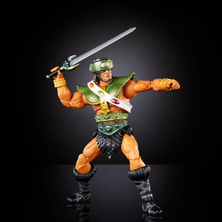 Masters of the Universe Masterverse New Eternia Tri-Klops Action Figure, figurină de colecție Deluxe cu 30 de puncte de mișcare și accesorii, Motu Toy, HYC52 Action figures Naty Shop