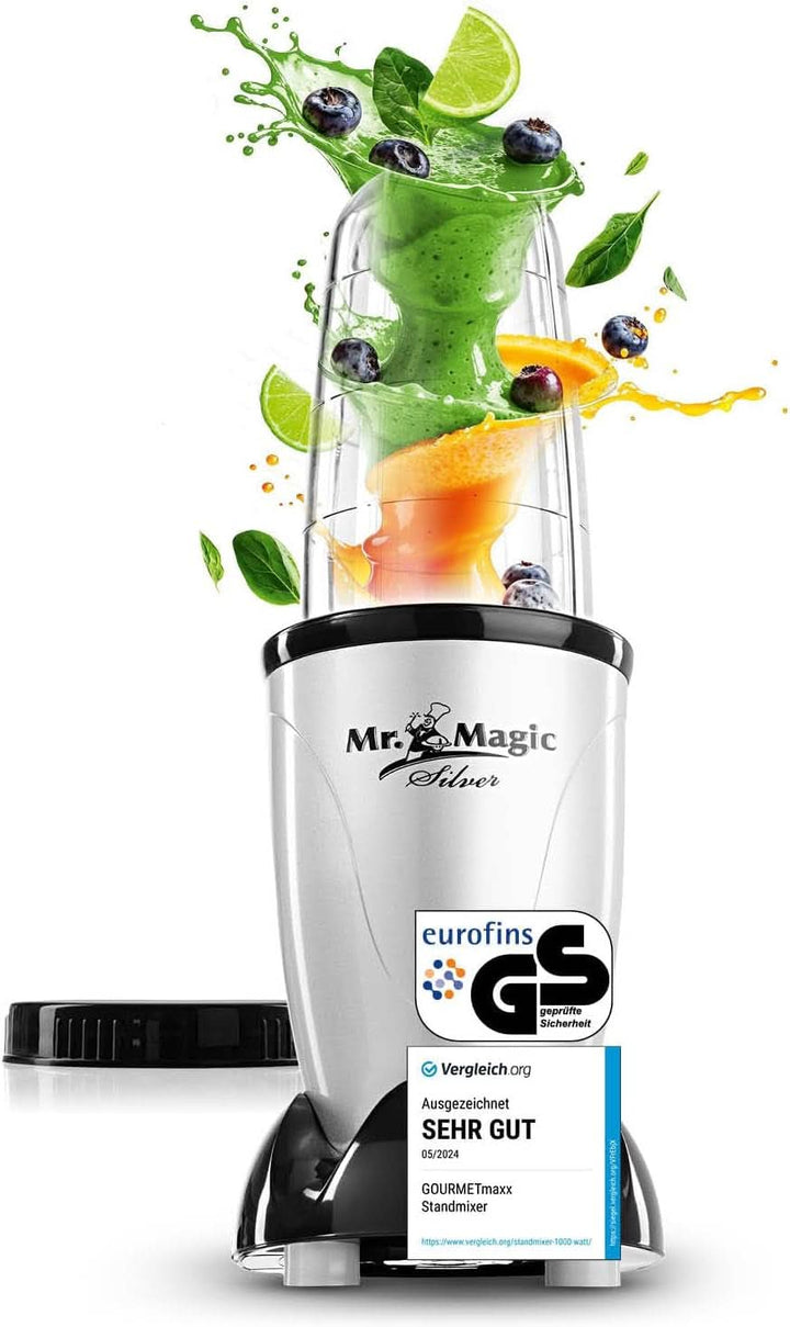 Gourmetmaxx Mr Magic Blender, Smoothie Maker cu pachet de accesorii Xxl Naty Shop