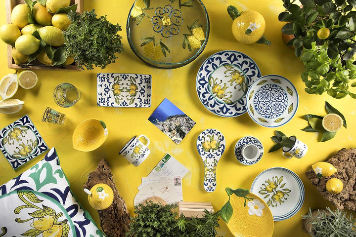 Excelsa Amalfi Tellerservice 18 Stück, Porzellan Naty Shop