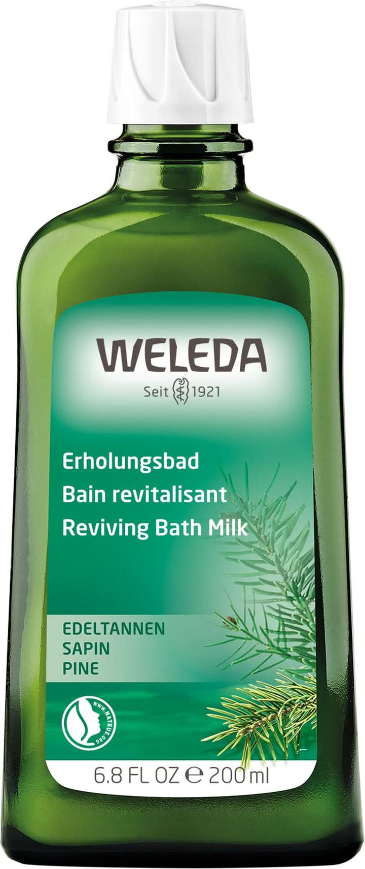WELEDA, cosmetice naturale Organic Bath Essence cu uleiuri esențiale de molid și brad argintiu pentru relaxare și îngrijire, aditiv de baie pentru forță interioară, 200 ml Duș și baie Naty Shop