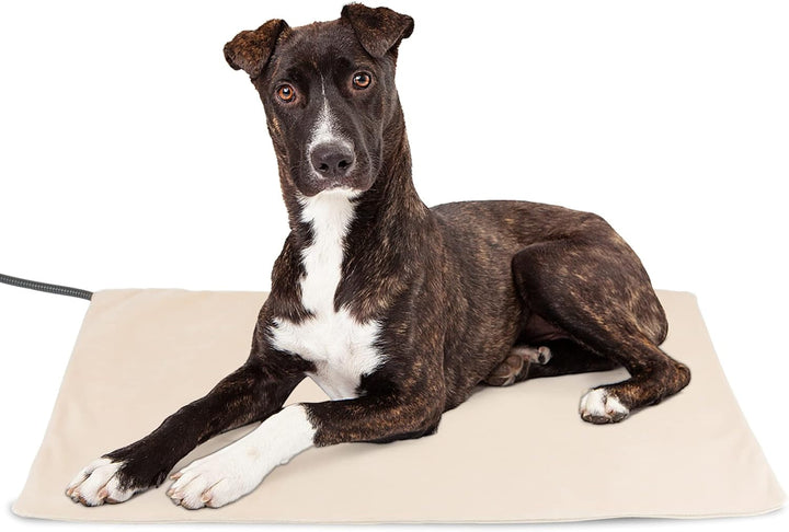 NICREW Pernă de încălzire pentru animale de companie pentru pisică și câine 40 x 45 cm, pernă de încălzire electrică reglabilă la temperatură cu cablu de înfășurare a furtunului anti-mușcătură
