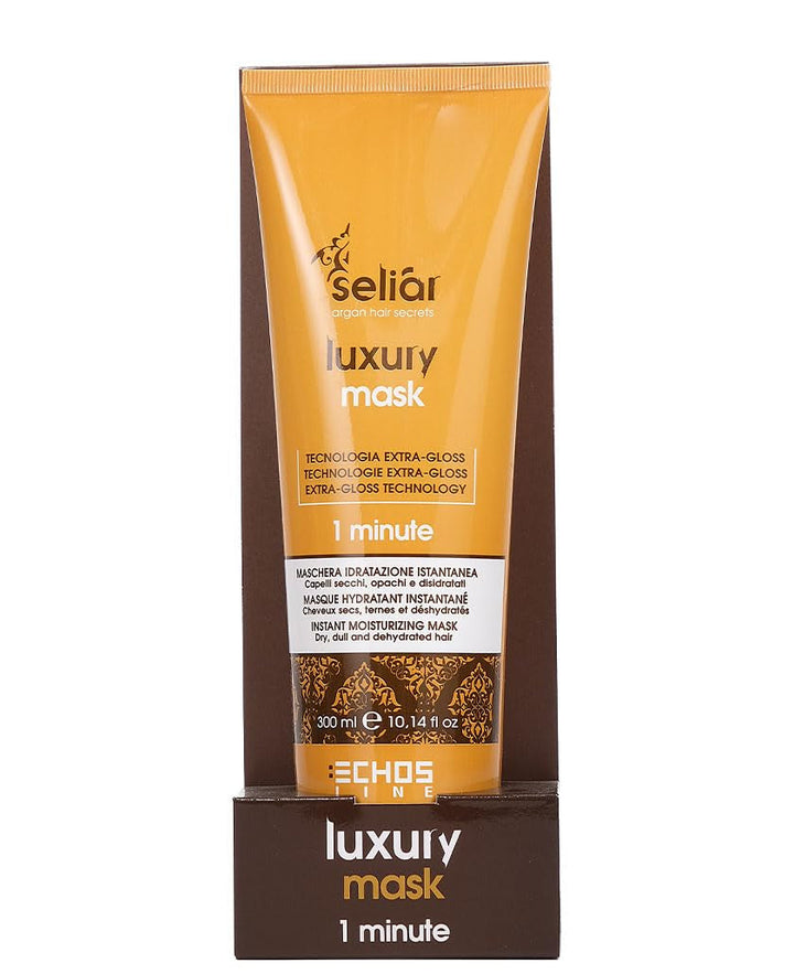 ECHOSLINE Seliar Luxury Instant Moisturising Mask pentru păr uscat și deshidratat 300 ml Masca de par Naty Shop