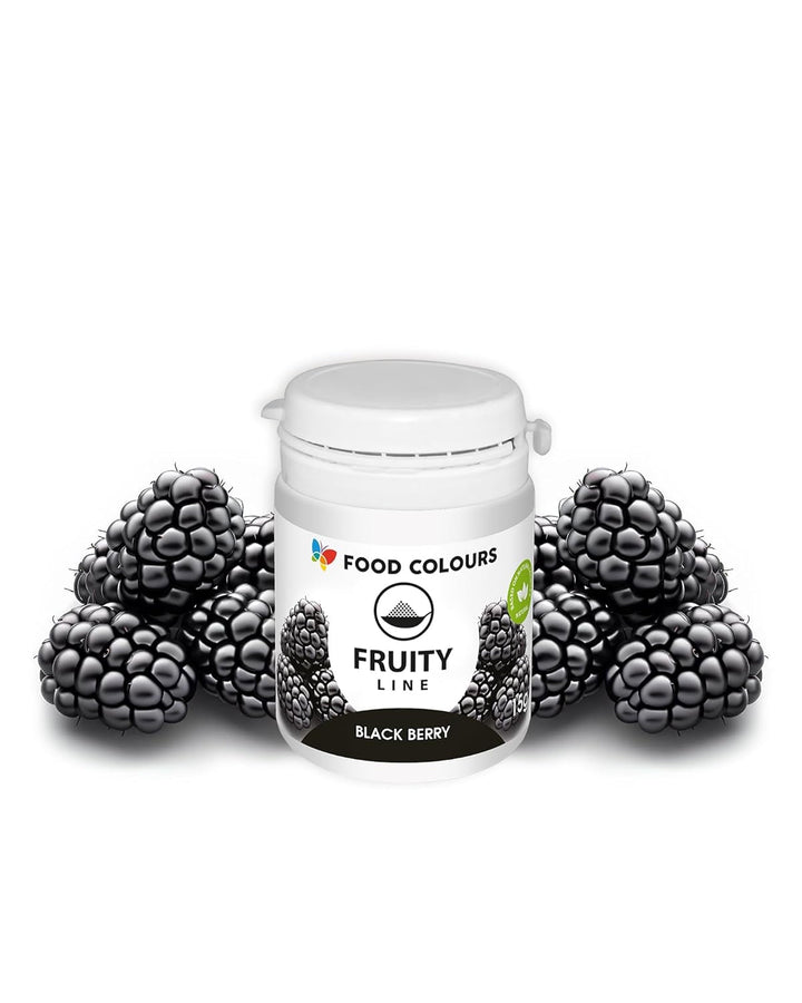 Coloranți alimentari pudră colorant natural Fruity Line BLUEBERRY 20G pudră colorantă naturală pentru creme glazură burete aluat sub formă de pudră colorant alimentar pentru băuturi jeleuri