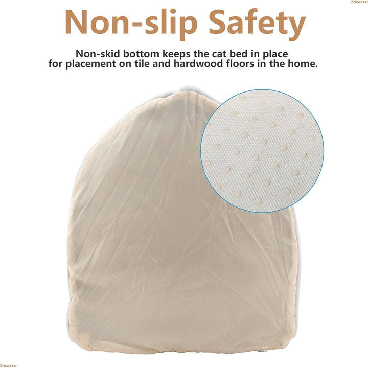 Paturi de interior pentru pisici cu jucării agățate, pat tip peșteră pentru câini mici cu sistem antiderapant, cort pentru pisoi, pernă căptușită detașabilă, super moale