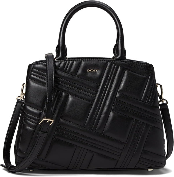 DKNY Medium Satchel Genti Femei Naty Shop Negru / auriu O mărime se potrivește tuturor