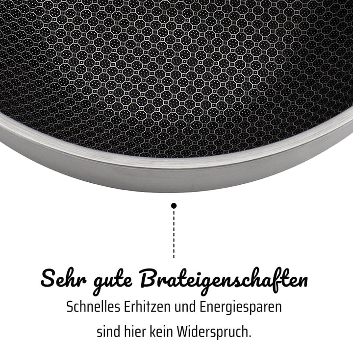 GSW 868525 Inoxxa Black, tigaie cu structură alveolată Oale si Tigai Naty Shop