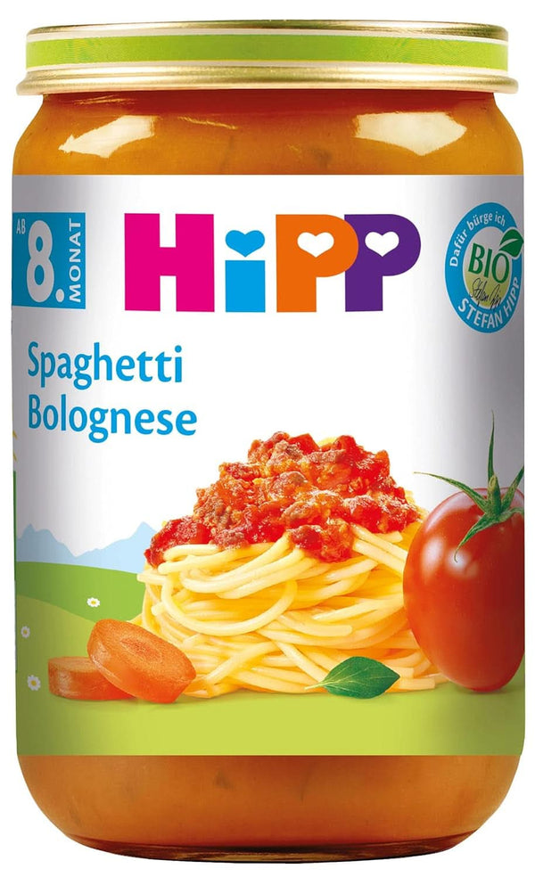 Hipp Spaghetti Bolognese, pachet de 6 (6 X 220 grame) Mama si Copilul Naty Shop
