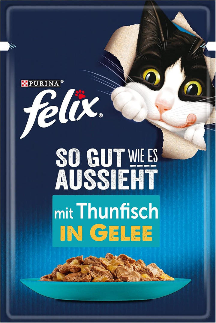 FELIX so Good How It Looks Hrană pentru pisici umedă în jeleu, cu pui, 26Pack (26 X 85G)